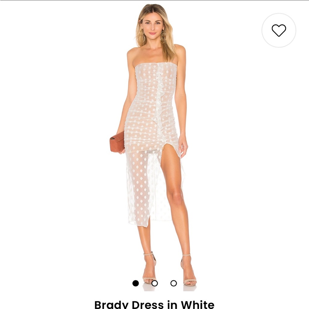 MAJORELLE Brady Dress in White
